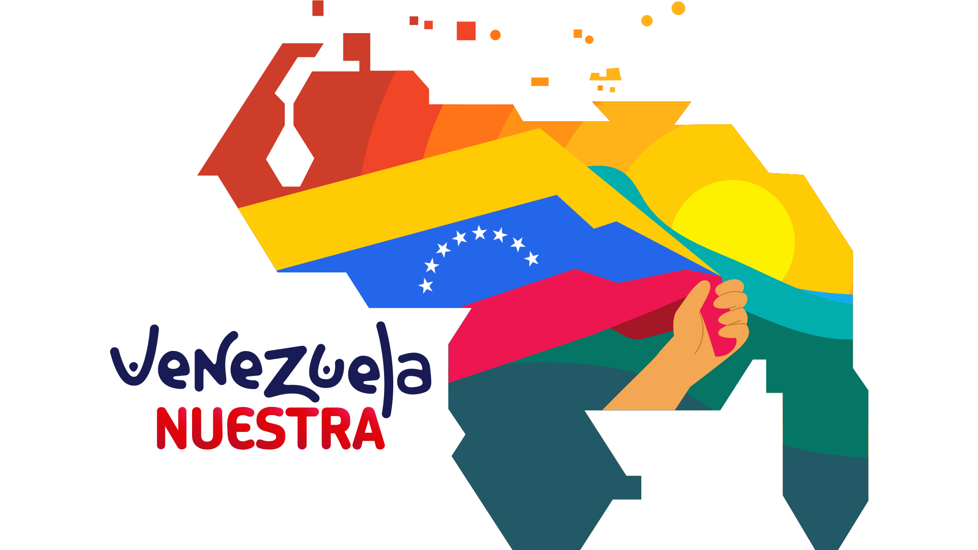 Venezuela nuestra - mapa